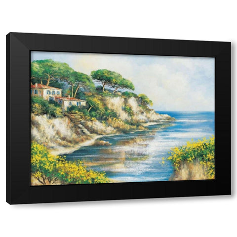 Coming home Black Modern Wood Framed Art Print by de Jong, Johan