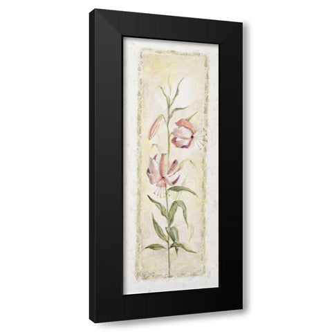 Garden delight-lily Black Modern Wood Framed Art Print with Double Matting by Bonet, Julia
