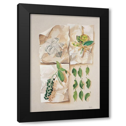 Forest collection I Black Modern Wood Framed Art Print with Double Matting by Kumorek, Krysztov
