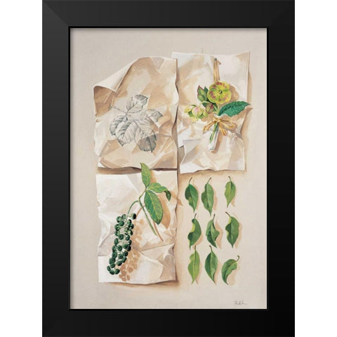 Forest collection I Black Modern Wood Framed Art Print by Kumorek, Krysztov