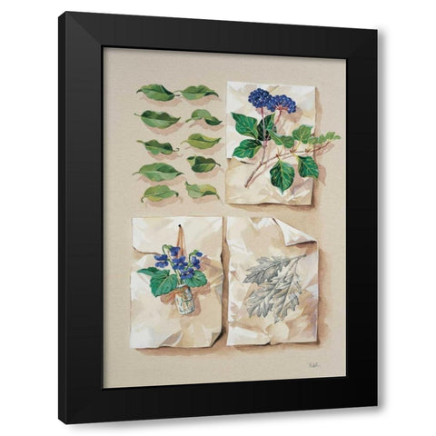 Forest collection II Black Modern Wood Framed Art Print by Kumorek, Krysztov