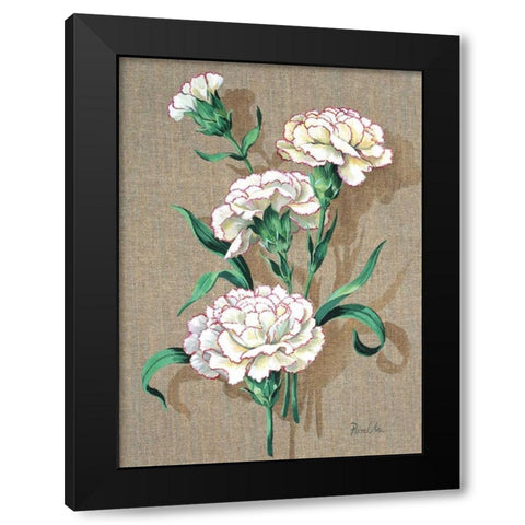 Pretty floral II Black Modern Wood Framed Art Print with Double Matting by Kumorek, Krysztov