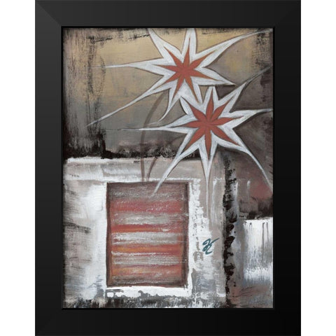 Star I Black Modern Wood Framed Art Print by Peters, Kristel