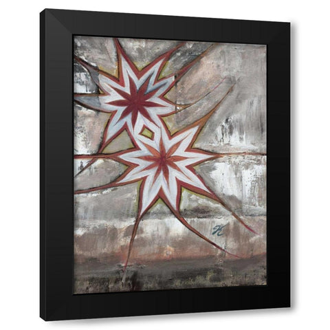 Star II Black Modern Wood Framed Art Print by Peters, Kristel