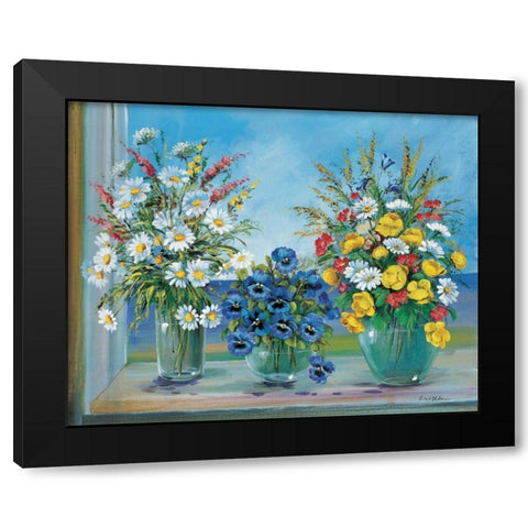 Collective creations Black Modern Wood Framed Art Print with Double Matting by Schottler, Katharina