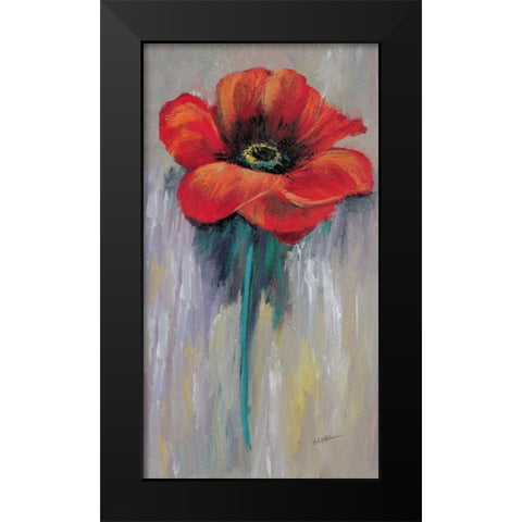 Red poppy II Black Modern Wood Framed Art Print by Schottler, Katharina