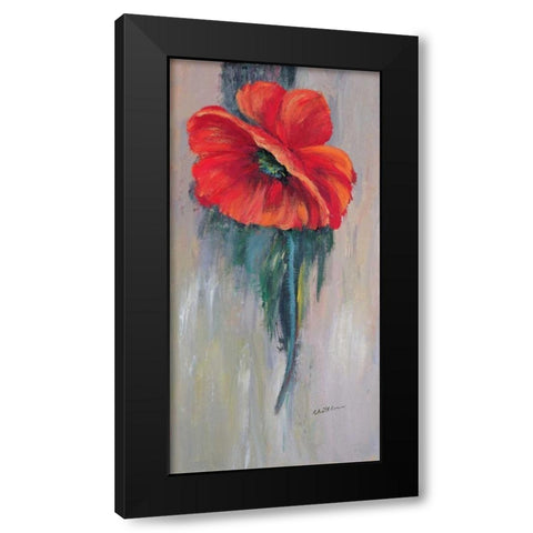 Red poppy III Black Modern Wood Framed Art Print by Schottler, Katharina