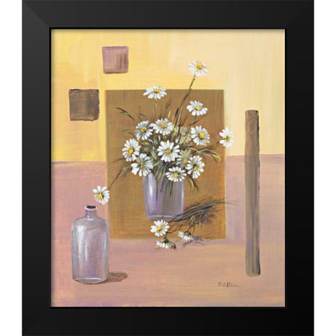Say it with flowers II Black Modern Wood Framed Art Print by Schottler, Katharina