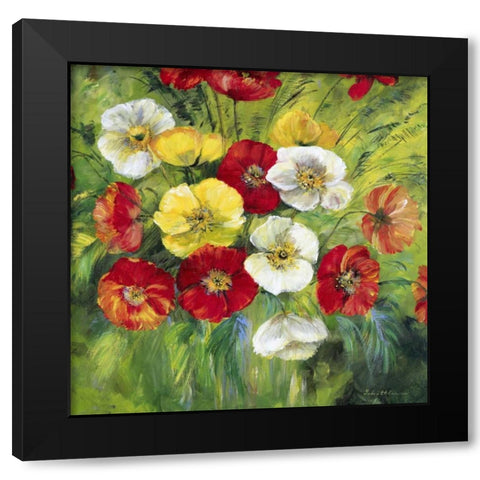 Bright coloured bouquet Black Modern Wood Framed Art Print with Double Matting by Schottler, Katharina