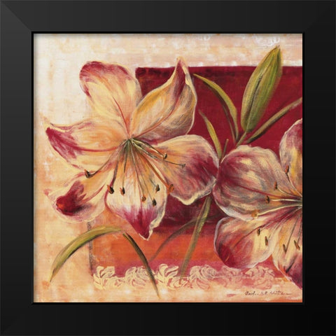 Classic Flower lll Black Modern Wood Framed Art Print by Schottler, Katharina
