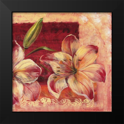 Classic Flower lV Black Modern Wood Framed Art Print by Schottler, Katharina