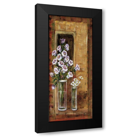 Botanical V Black Modern Wood Framed Art Print with Double Matting by Schottler, Katharina