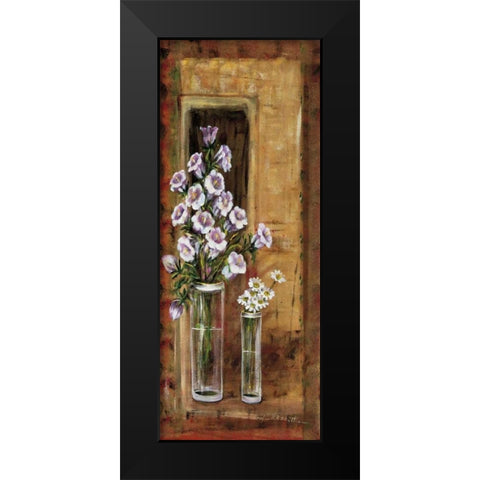 Botanical V Black Modern Wood Framed Art Print by Schottler, Katharina