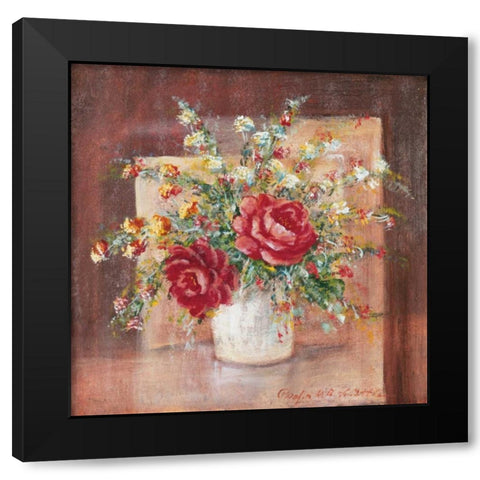 Flores Espanol l Black Modern Wood Framed Art Print by Schottler, Katharina