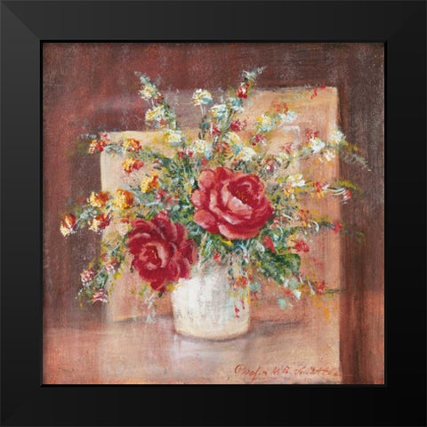 Flores Espanol l Black Modern Wood Framed Art Print by Schottler, Katharina