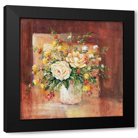 Flores Espanol ll Black Modern Wood Framed Art Print by Schottler, Katharina