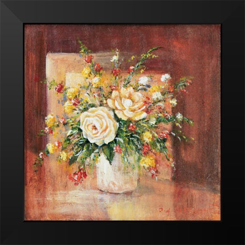 Flores Espanol ll Black Modern Wood Framed Art Print by Schottler, Katharina