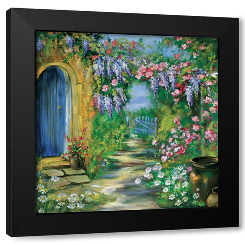 Garden Judith Black Modern Wood Framed Art Print with Double Matting by Schottler, Katharina