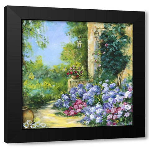 Judiths Garden Black Modern Wood Framed Art Print with Double Matting by Schottler, Katharina