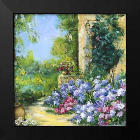 Judiths Garden Black Modern Wood Framed Art Print by Schottler, Katharina