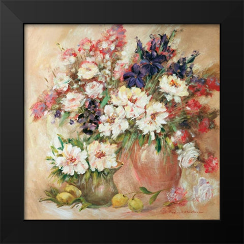 Bouqette classico II Black Modern Wood Framed Art Print by Schottler, Katharina