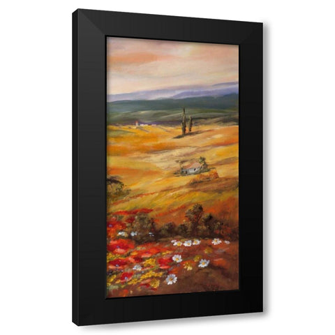 Trytic II Black Modern Wood Framed Art Print by Schottler, Katharina