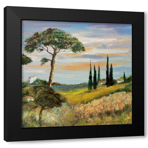 Italy trio II Black Modern Wood Framed Art Print by Schottler, Katharina