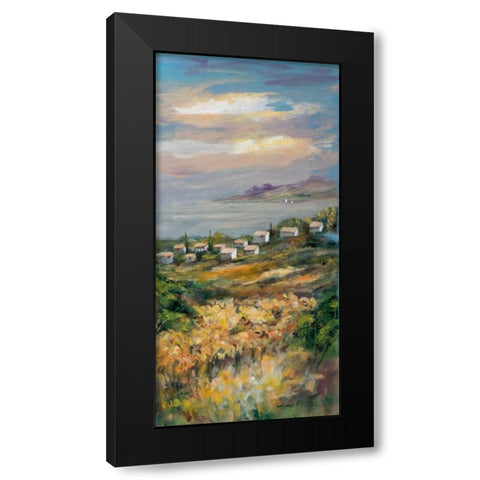 Italy trio III Black Modern Wood Framed Art Print with Double Matting by Schottler, Katharina