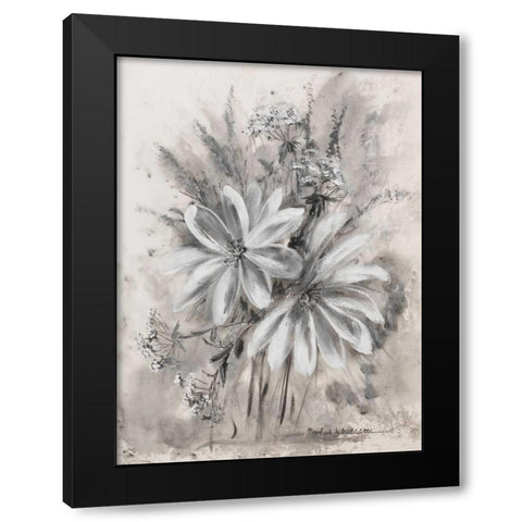 Greytone I Black Modern Wood Framed Art Print by Schottler, Katharina
