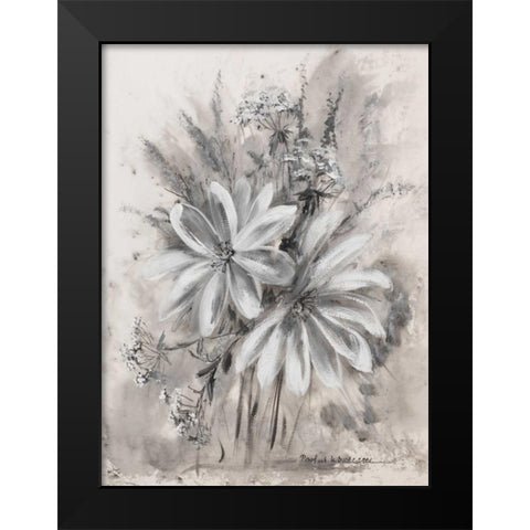 Greytone I Black Modern Wood Framed Art Print by Schottler, Katharina