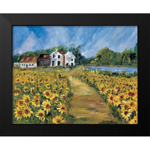 View at the malthouse Black Modern Wood Framed Art Print by Cruysberg, Marijke