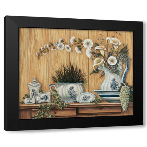 Setup Duo Black Modern Wood Framed Art Print with Double Matting by Schutte, Michel