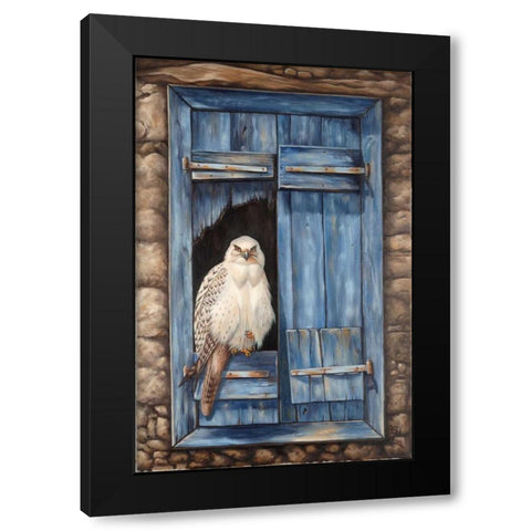 Look at me  Black Modern Wood Framed Art Print by Schutte, Michel