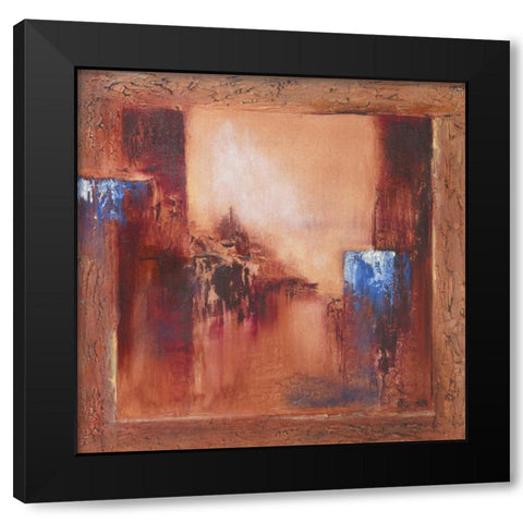 Bue sign I Black Modern Wood Framed Art Print with Double Matting by Geurts, Nelly