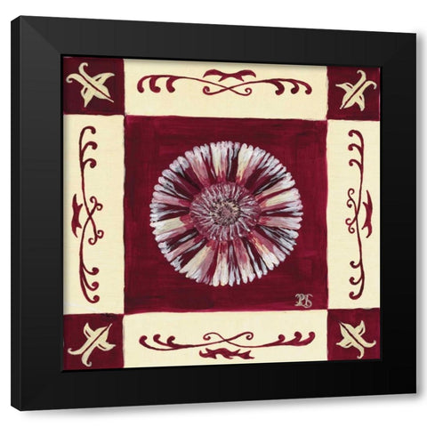 Retro Purple I Black Modern Wood Framed Art Print by van Aanholt, Pascalle