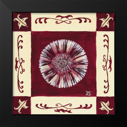 Retro Purple I Black Modern Wood Framed Art Print by van Aanholt, Pascalle