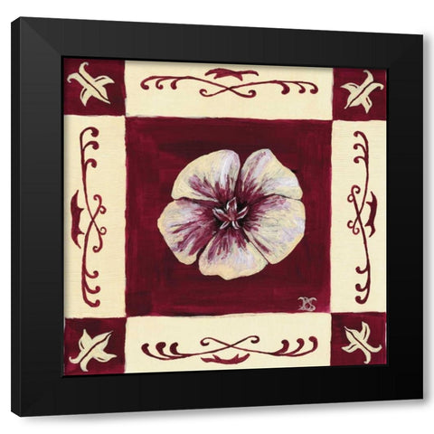 Retro Purple II Black Modern Wood Framed Art Print by van Aanholt, Pascalle