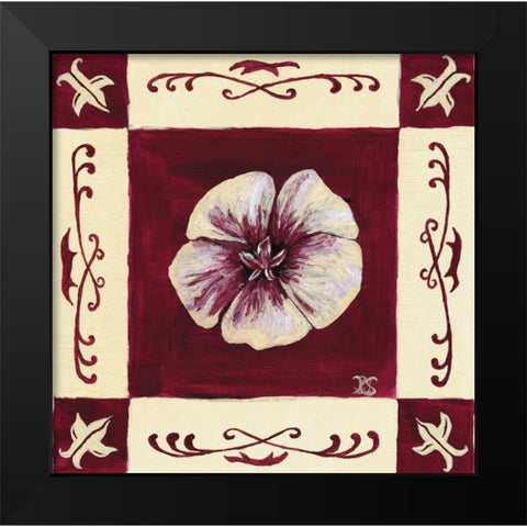 Retro Purple II Black Modern Wood Framed Art Print by van Aanholt, Pascalle