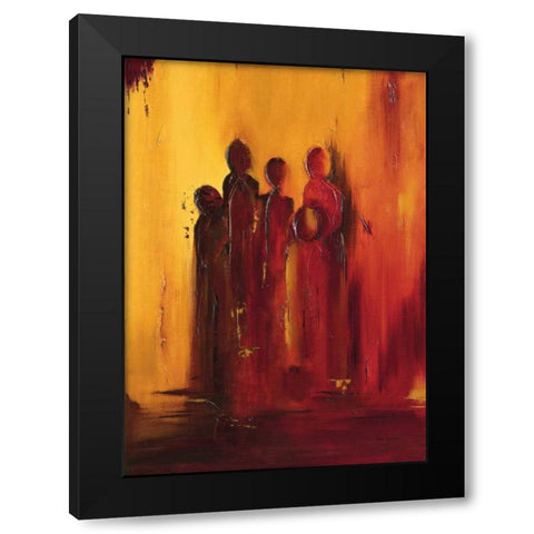 Siloutte IV Black Modern Wood Framed Art Print by Pelzer-Janssen, Ine