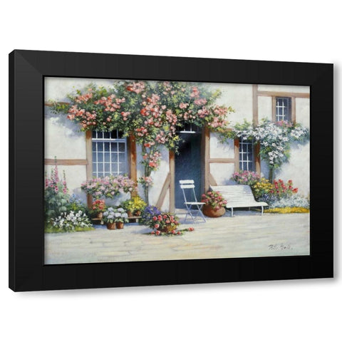 Pretty in pink Black Modern Wood Framed Art Print by Motz, Peter