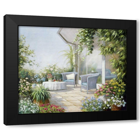 Summer afternoon Black Modern Wood Framed Art Print by Motz, Peter