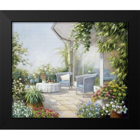 Summer afternoon Black Modern Wood Framed Art Print by Motz, Peter
