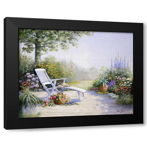 Wonderful world Black Modern Wood Framed Art Print by Motz, Peter