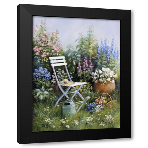 Unforgettable Black Modern Wood Framed Art Print by Motz, Peter