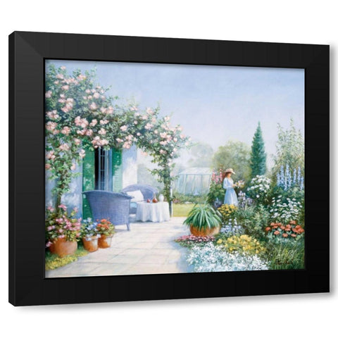 Missing you Black Modern Wood Framed Art Print by Motz, Peter