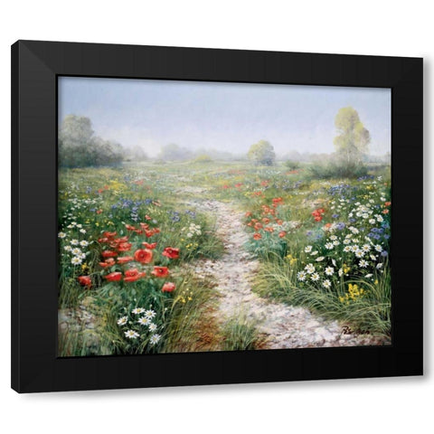 Poetry of nature Black Modern Wood Framed Art Print by Motz, Peter