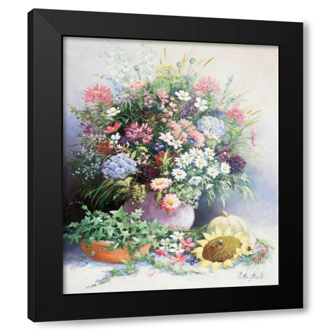 Seasons warmth Black Modern Wood Framed Art Print by Motz, Peter