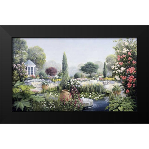 Summer glory Black Modern Wood Framed Art Print by Motz, Peter