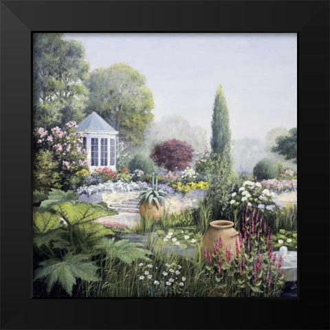 Paradise I Black Modern Wood Framed Art Print by Motz, Peter