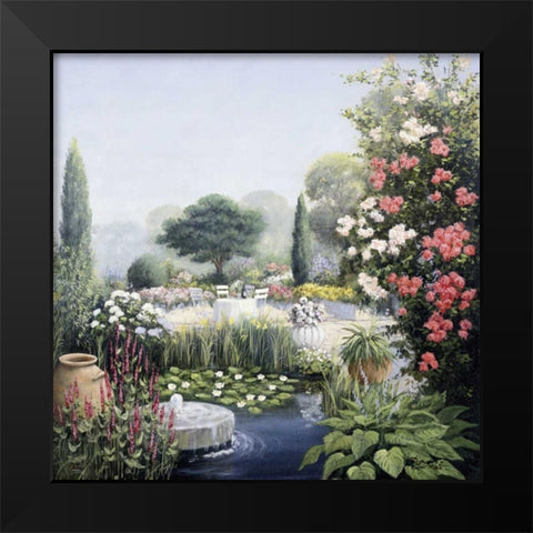 Paradise II Black Modern Wood Framed Art Print by Motz, Peter